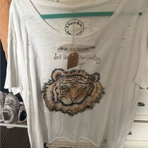 White Tiger Graphic Tee